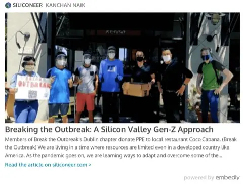 Siliconeer: Breaking the Outbreak: A Silicon Valley Gen Z Approach